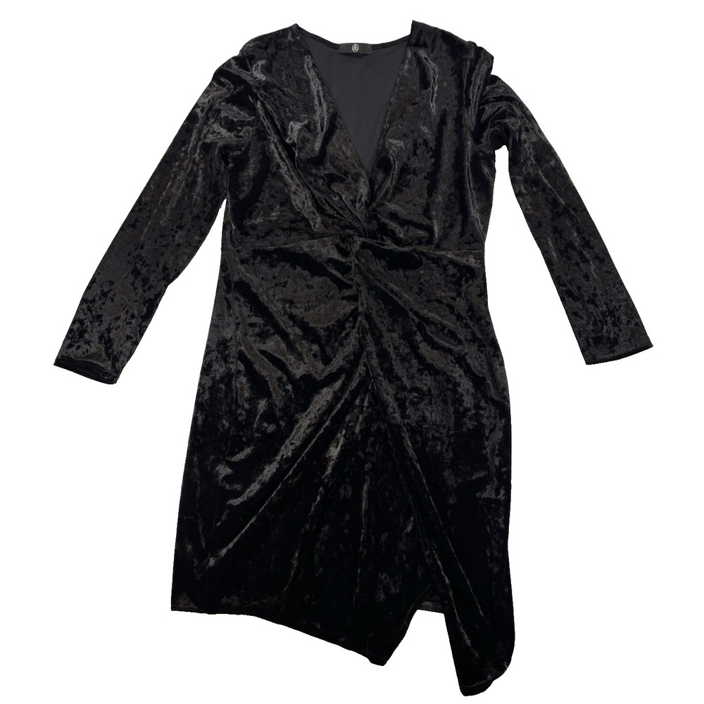 Misguided 14 Sexy Slimming Black Whimsigoth Witchy Velour Dress Cocktail Event